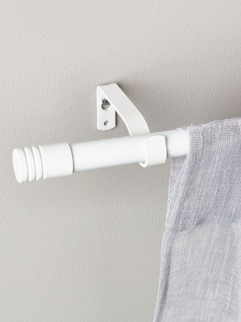 Varão de cortina RIMINI RIMINI 19mm 90-160cm branco