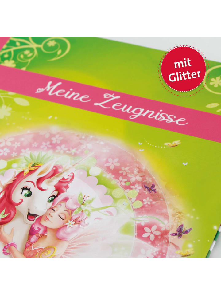 ROTH Zeugnismappe Einhornglück mit Glitzereffekt in Rosa günstig kaufen onesize