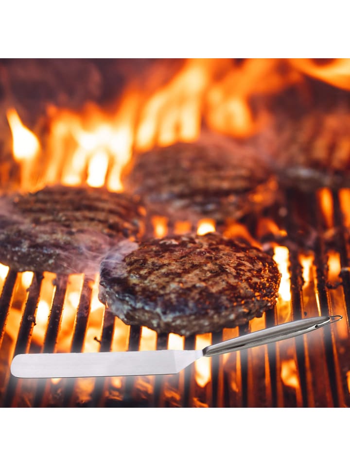 GAUMENKICK BBQ Edelstahl Spatel 45cm in silber günstig kaufen onesize