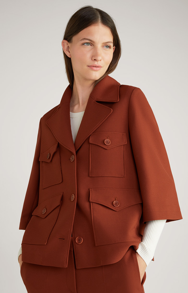 Blazer-Jacke in Kupferbraun