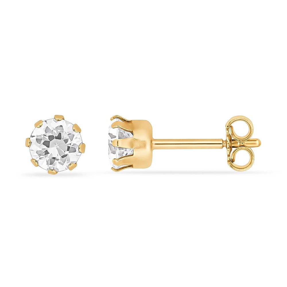 FAVS Boucles d'oreilles à fermoir à poussette 375 Or jaune Boucles d'oreilles