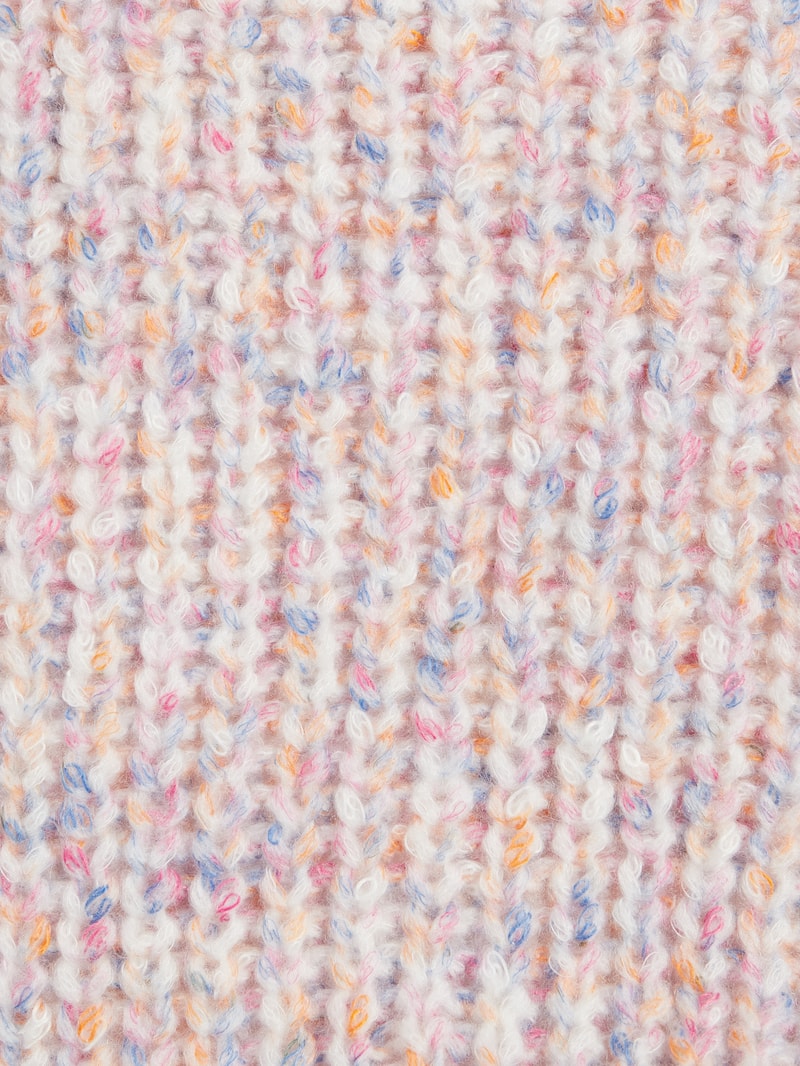 Schal mit Rippenstruktur Modell 'Joye' in offwhite