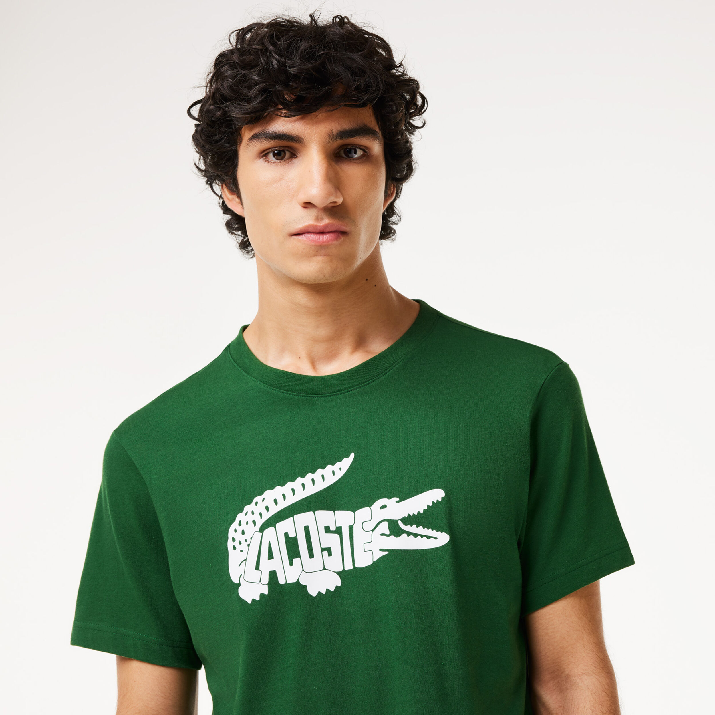 T-Shirt Herren - Grün, Weiß