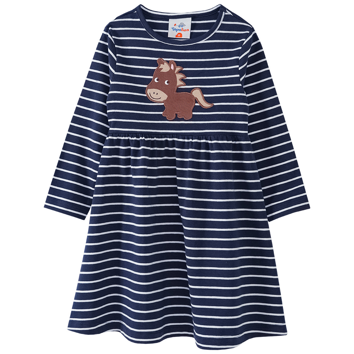 Mädchen Kleid mit Pferdchen-Applikation