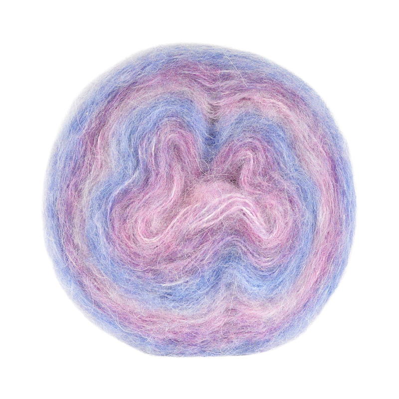 Garn Lollipop lilla/rosa/blå gradert