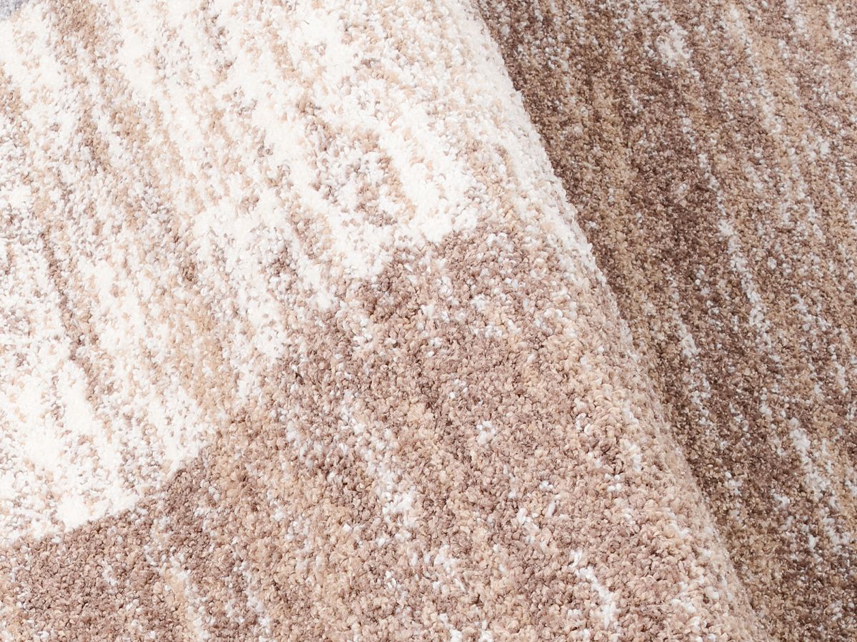 Webteppich Melange Beige-Braun 140 x 200 cm