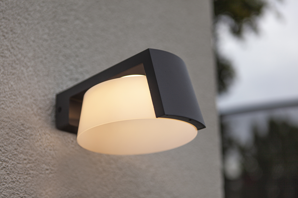 LED Außenwandleuchte Moon anthrazit