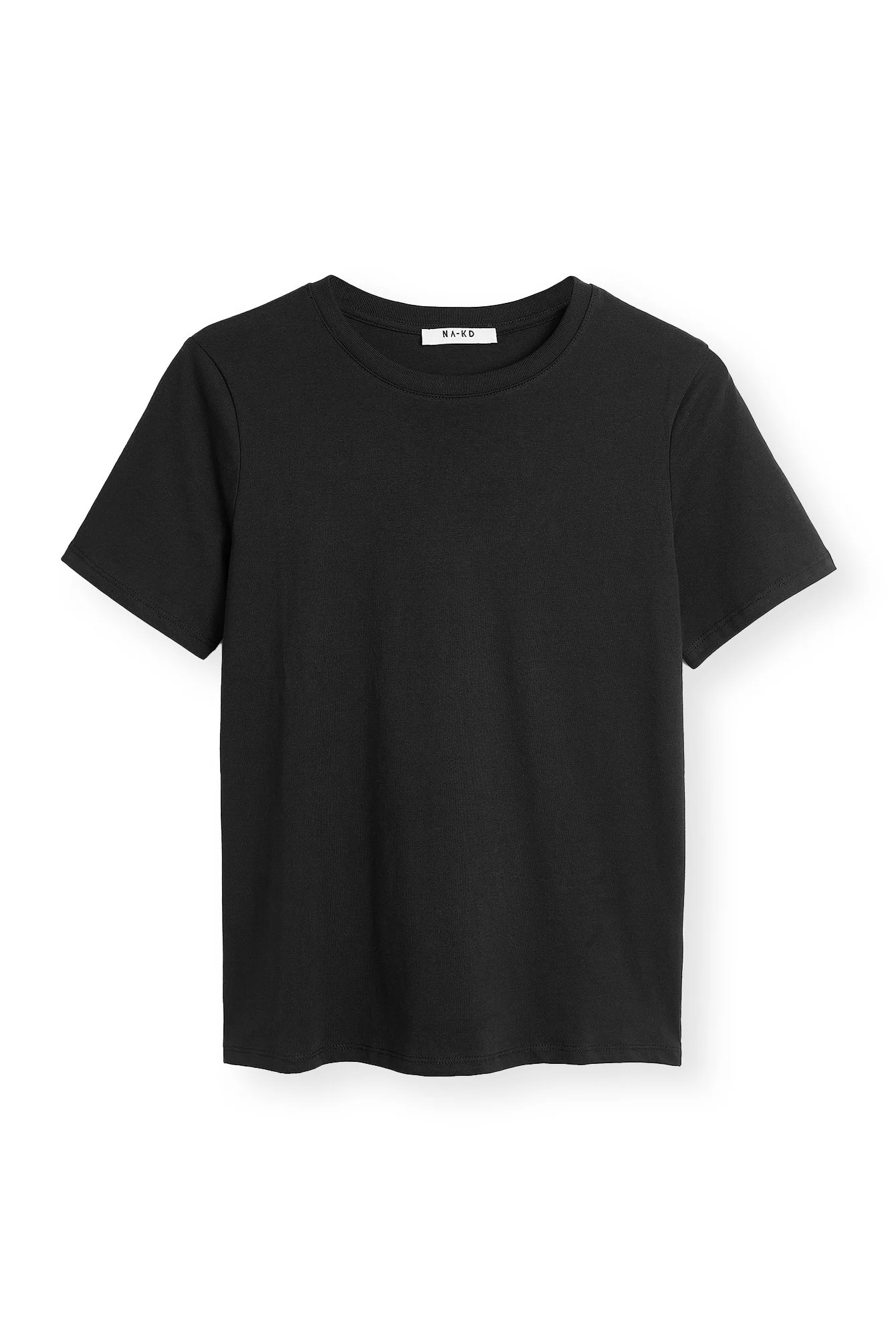 Rundhals T-Shirt aus Baumwolle