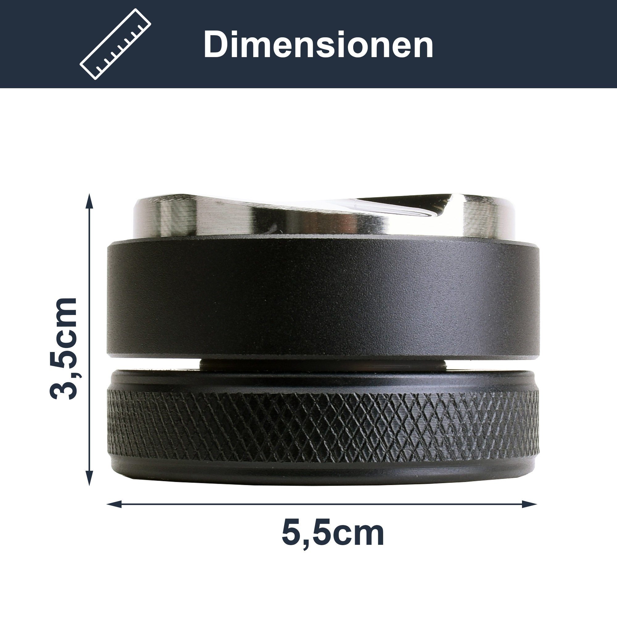 JOEFREX Tamper Coffee Distributor - Level Tamper für Delonghi Dedica 51mm