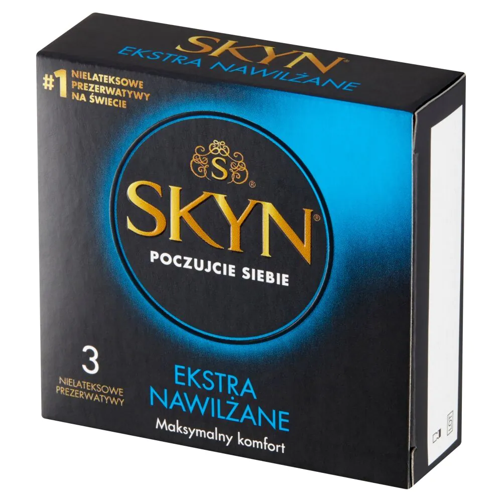 Προφυλακτικά Skyn Extra Lubricated, 3 τεμάχια.