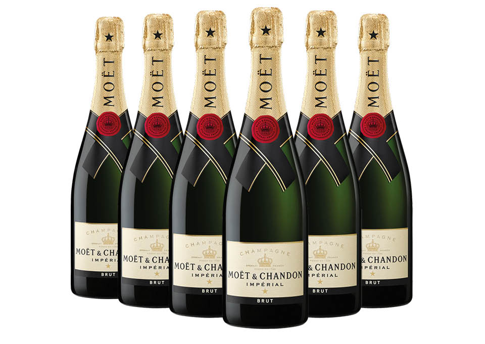 Champagne Brut AOC Impérial Moët & Chandon 6 bouteilles de 0,75 ℓ, En Étui