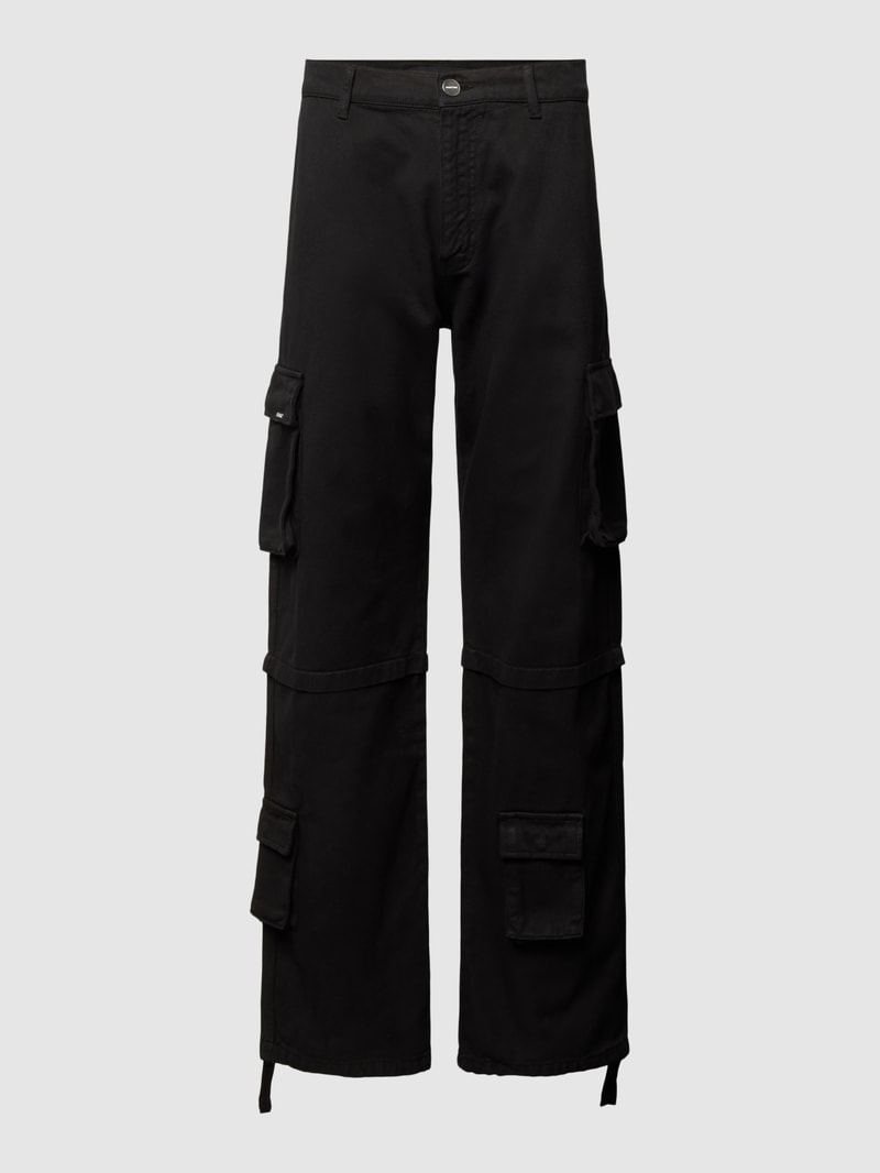 Cargohose mit Cargotaschen in schwarz