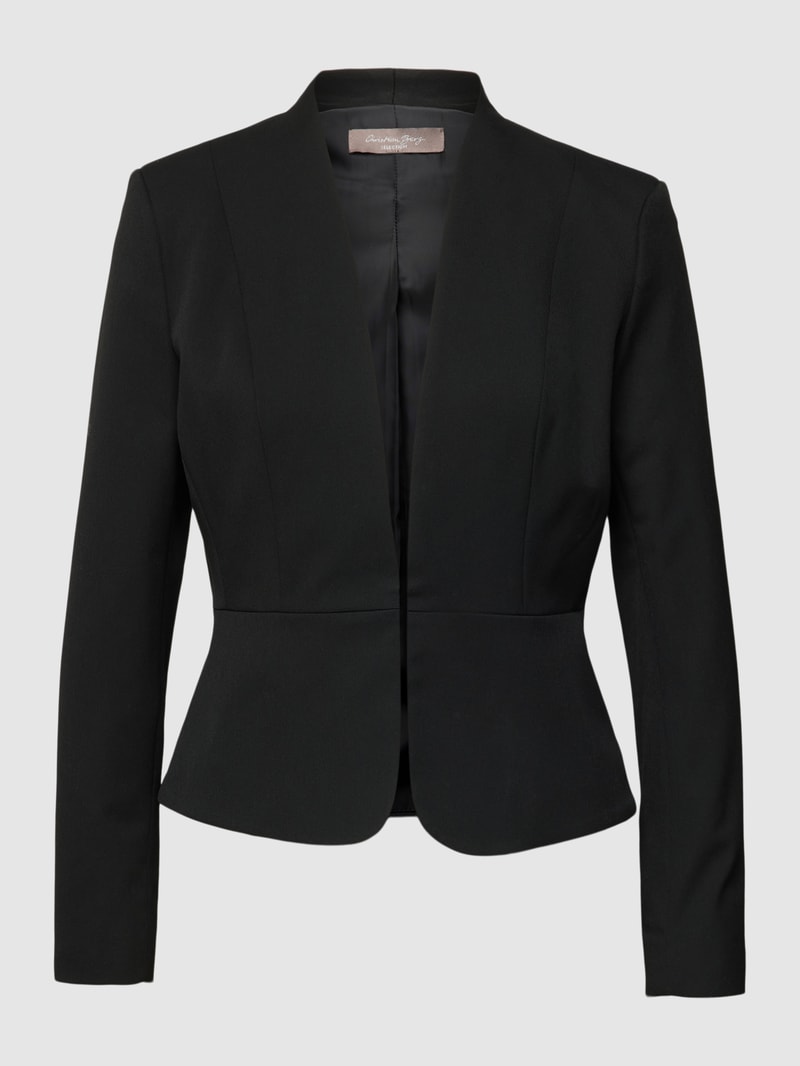 Blazer mit Hakenverschluss in schwarz