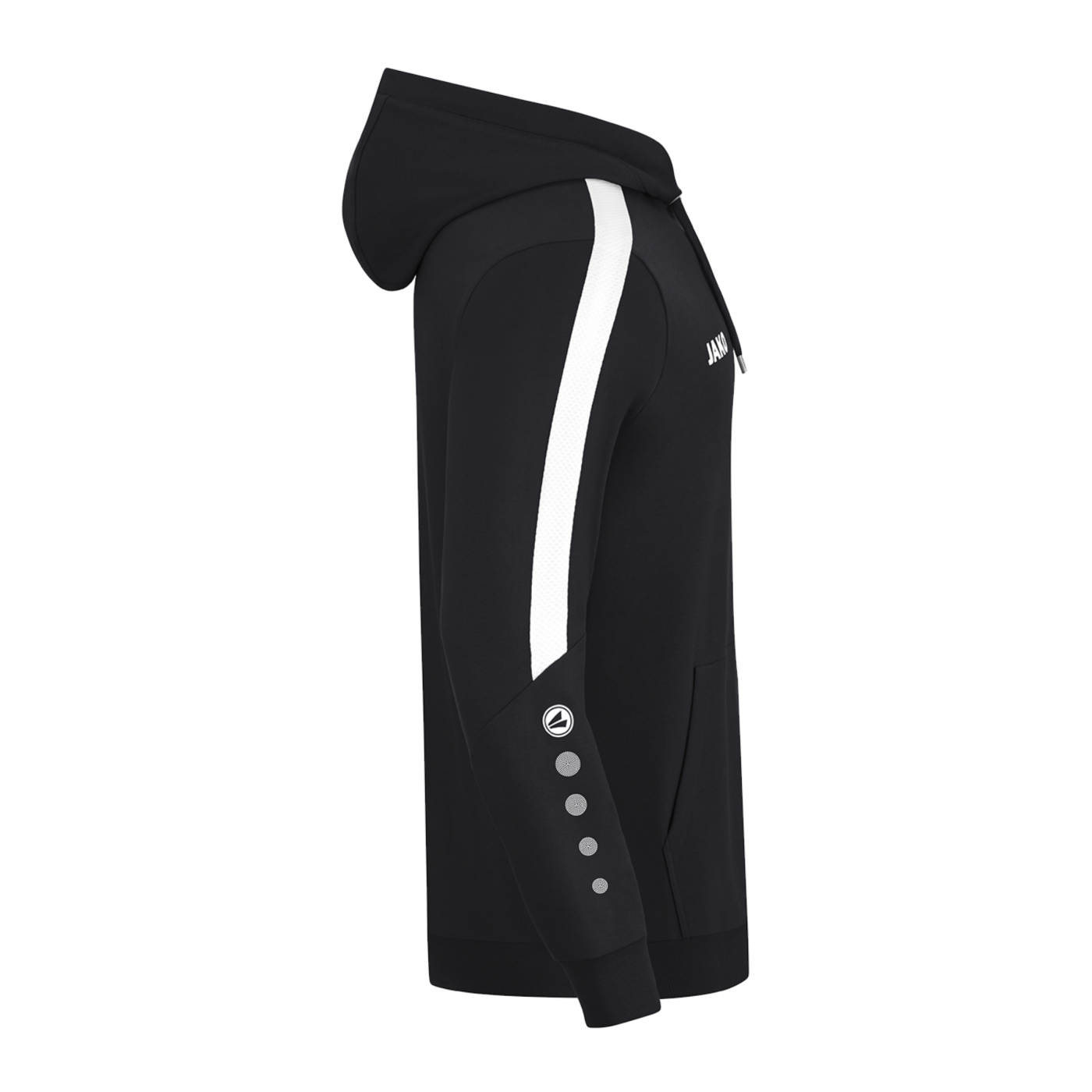 JAKO Power Hoody Kids Schwarz Weiss F800