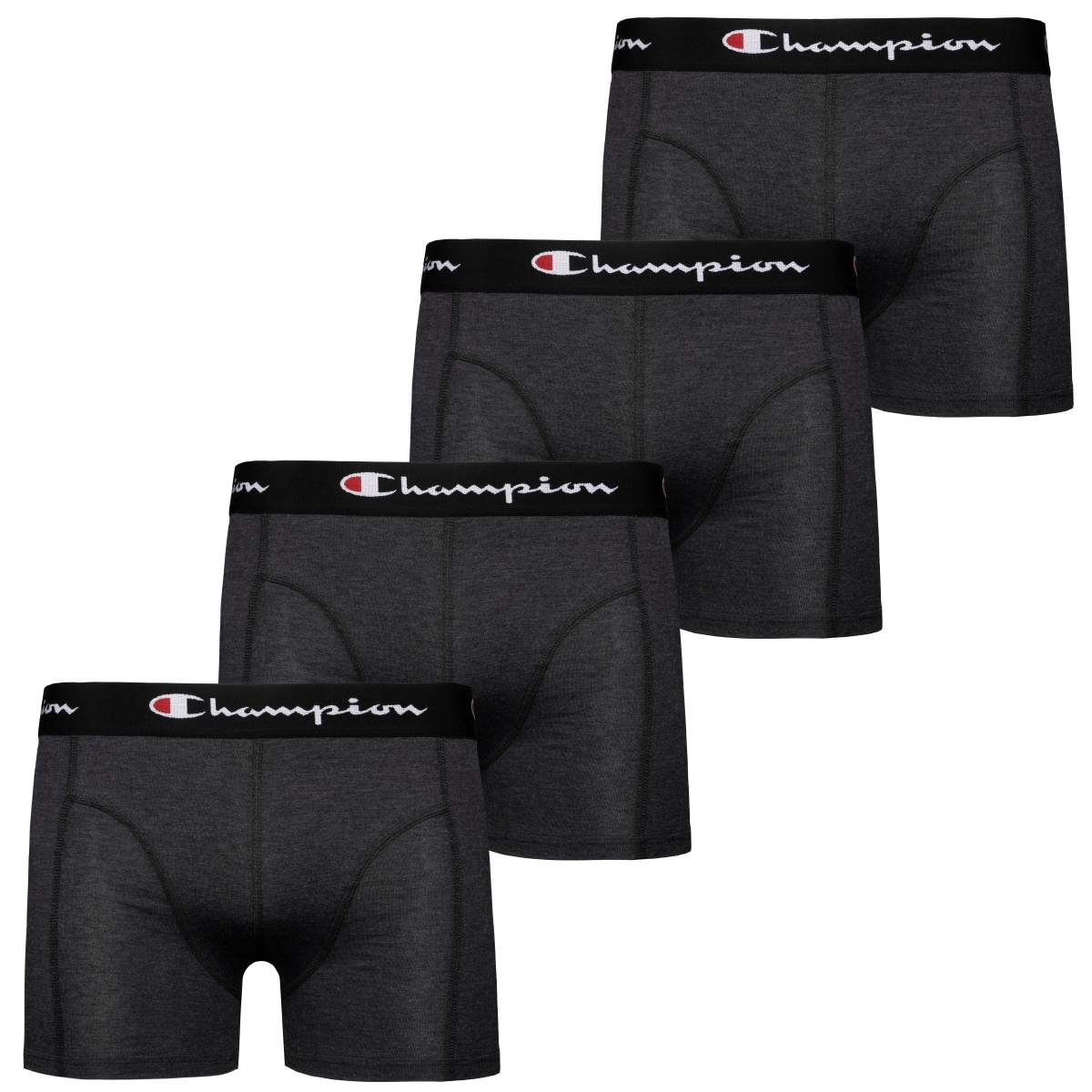 Champion 4 Pack Boxer Boxershorts dunkelgrau