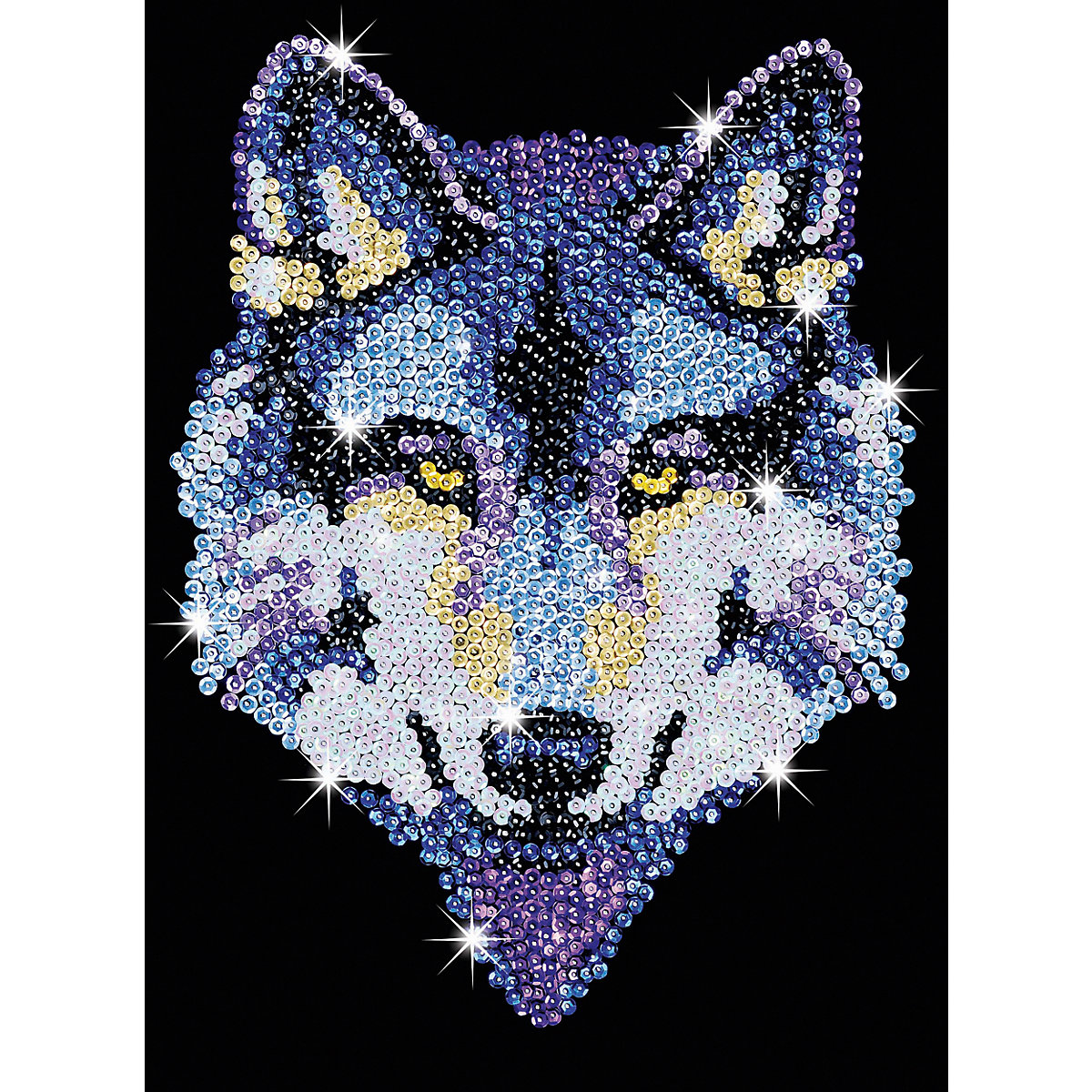 Sequin Art Blue - Wolf