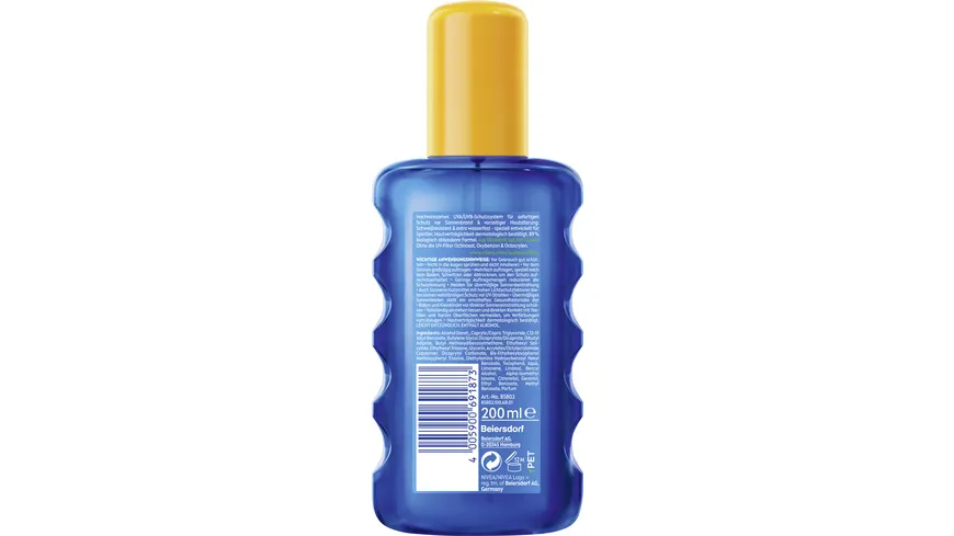 NIVEA SUN UV dry Protect Sport Transparentes Spray LF30 200 ml