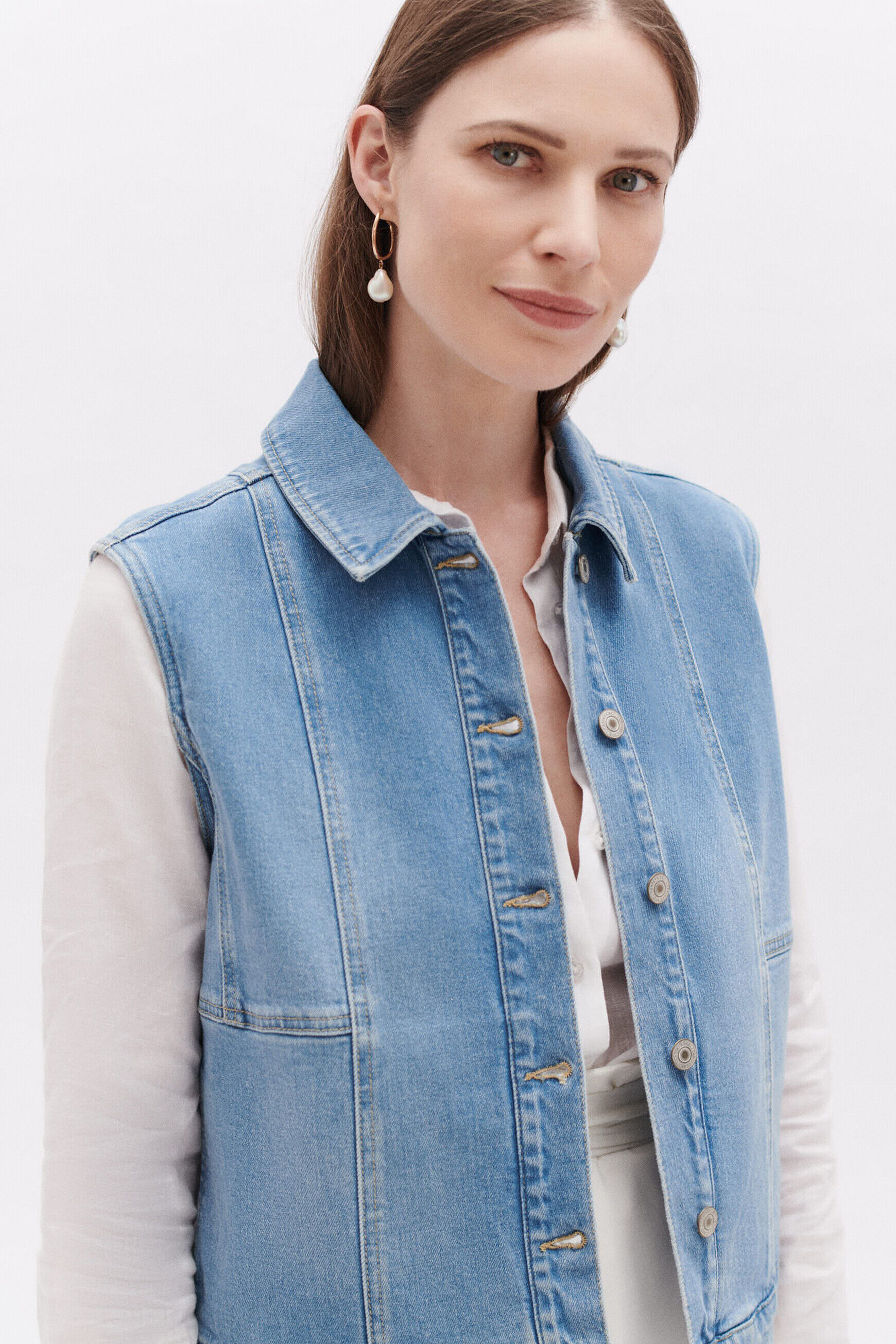 Veste vmolly denim baby bleu femme