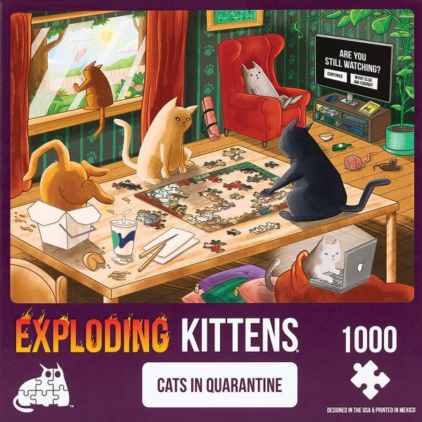Exploding Kittens Puzzle: Cats in Quarantine (Erw.)