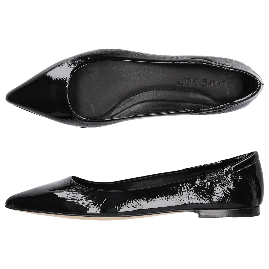 Pomme D`OR - Ballerinas 1720 Lackleder - schwarz