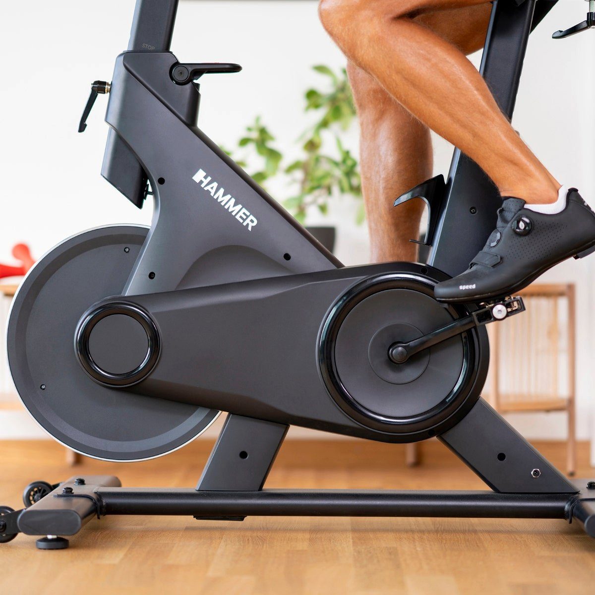 Hammer Heimtrainer Speed Race X, 20 kg Schwungmasse, Kinomap & Zwift