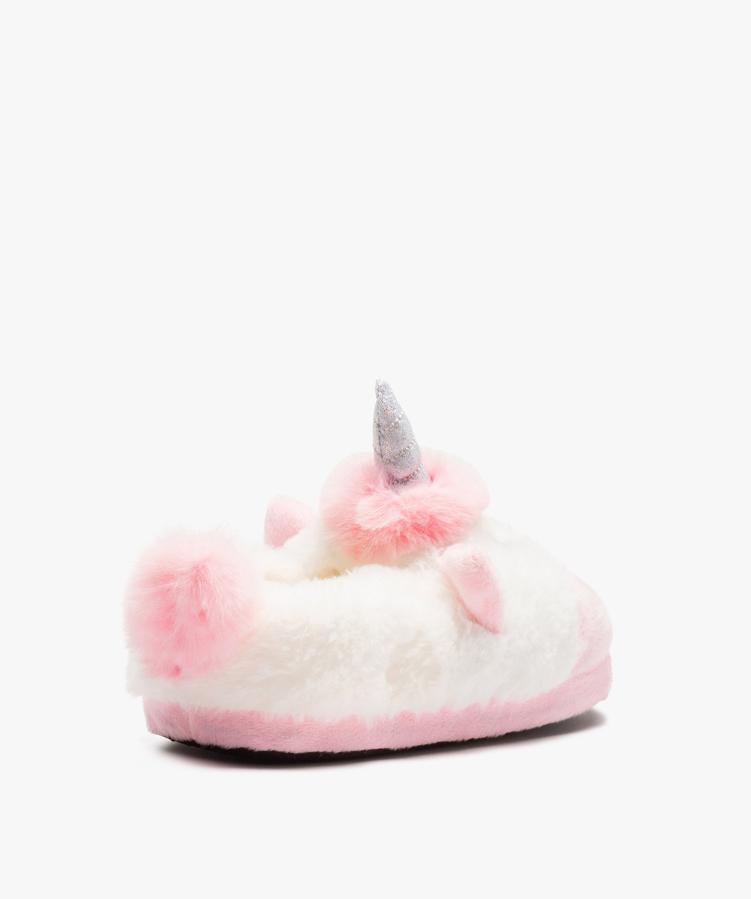 Chaussons fille en volume licorne blanc | GEMO