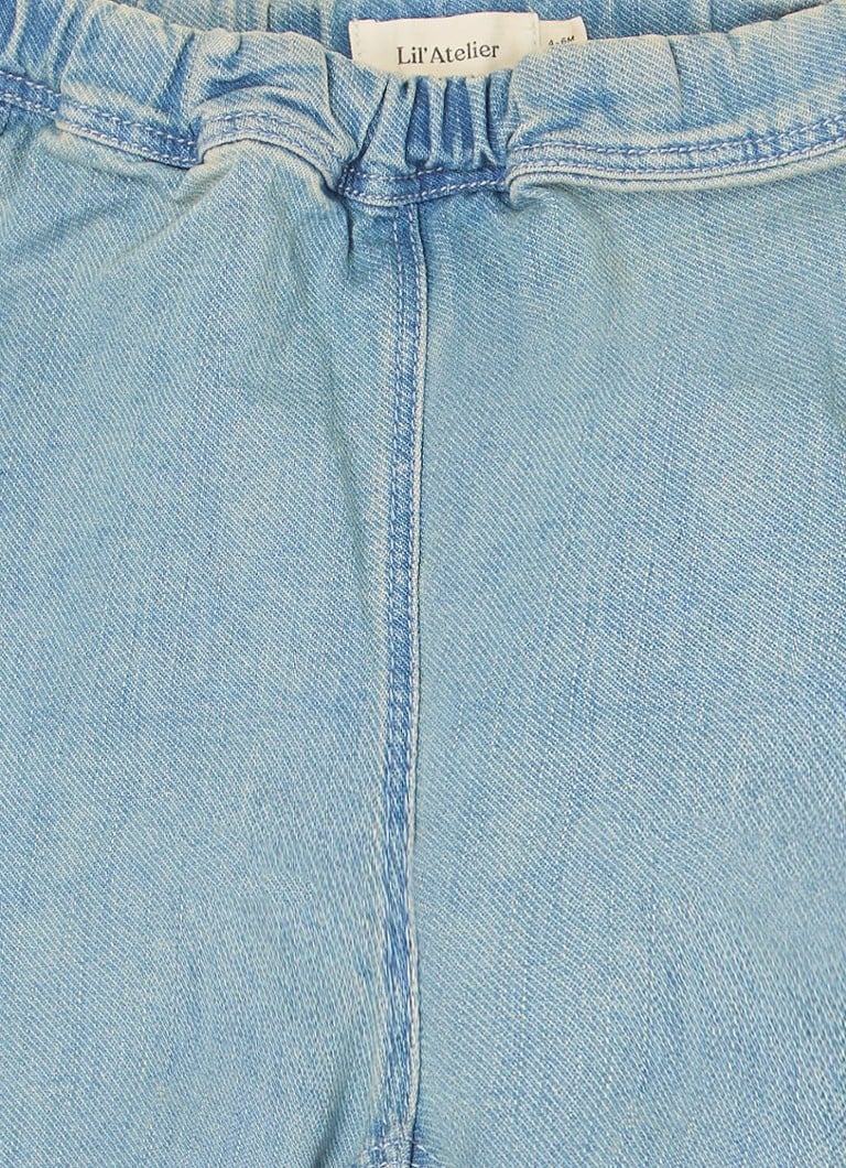 Pantaloni slim fit din bumbac organic Lil'Atelier pentru bebeluși