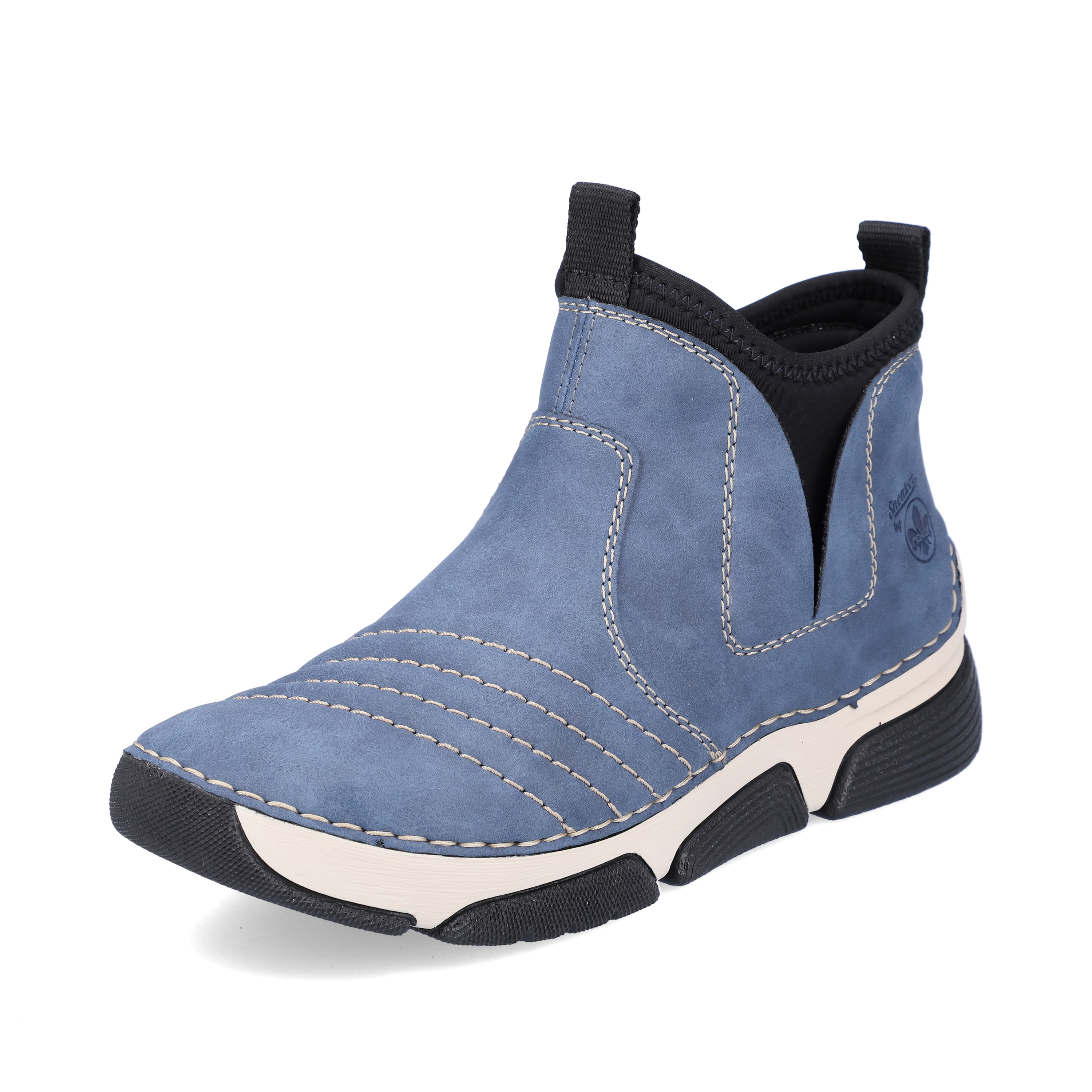 Rieker Damen Kurzstiefel blaugrau