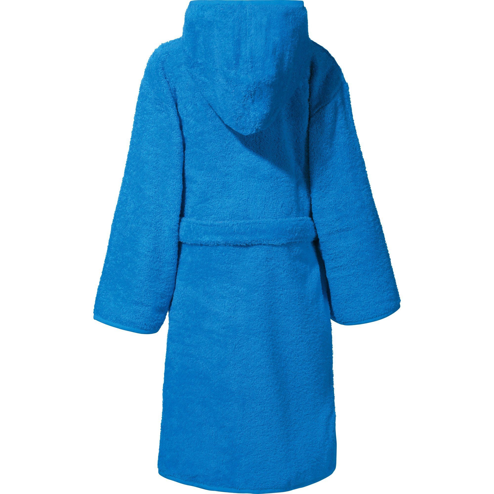 Erwin Müller Kinderbademantel Kinder-Kapuzenbademantel, Rückenlänge: 65 cm, Frottier, mit Kapuze, V03, Walk-Frottier Uni