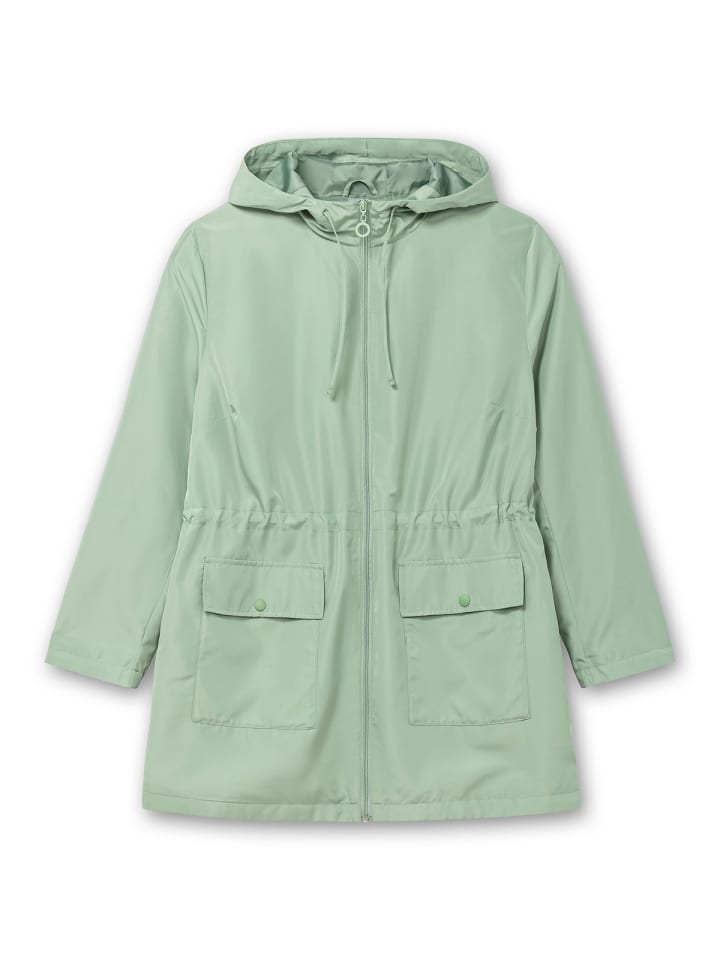 sheego Kapuzenjacke in eukalyptus günstig kaufen