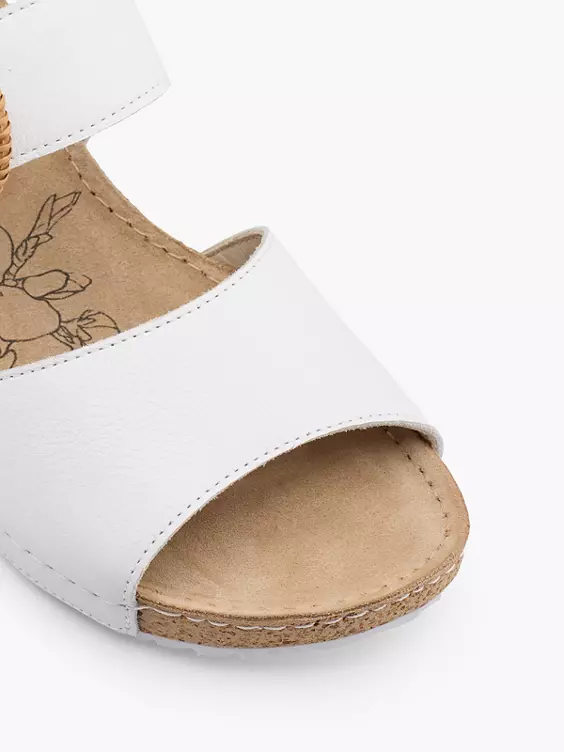 5th Avenue Leder Keilsandalette