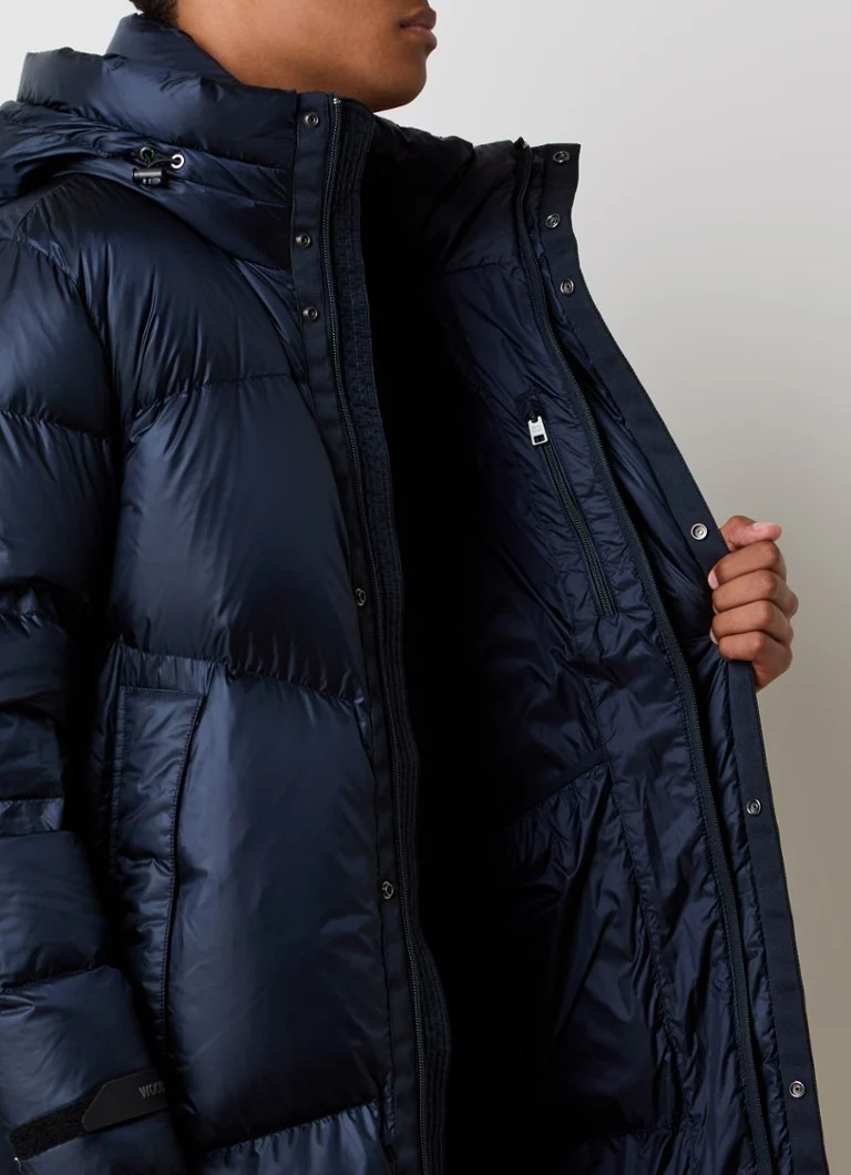 Woolrich Quilted Parka with Down Padding and Hood