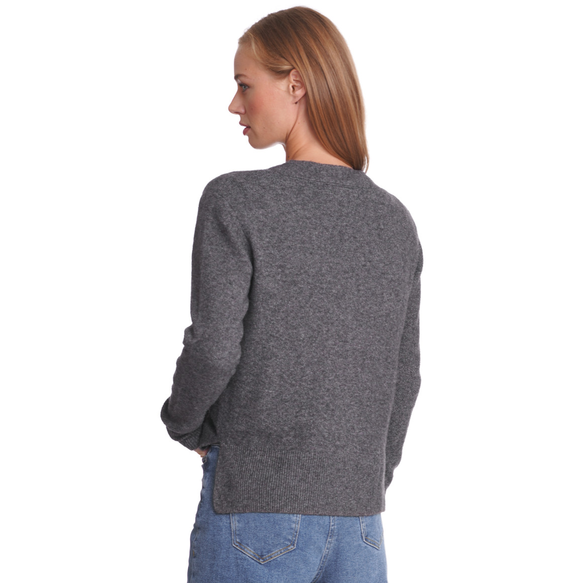Damen Strickjacke meliert