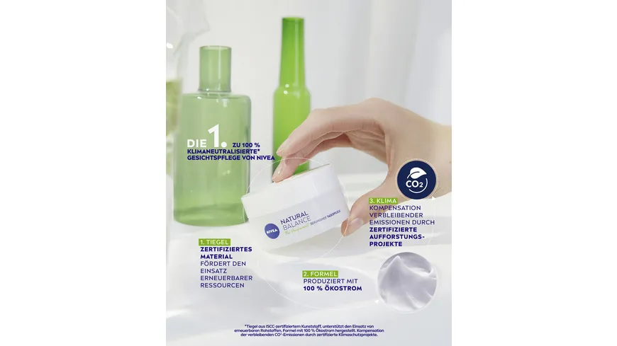 NIVEA Natural Balance Bio Hanfsamenöl Beruhigende Tagespflege 50 ml
