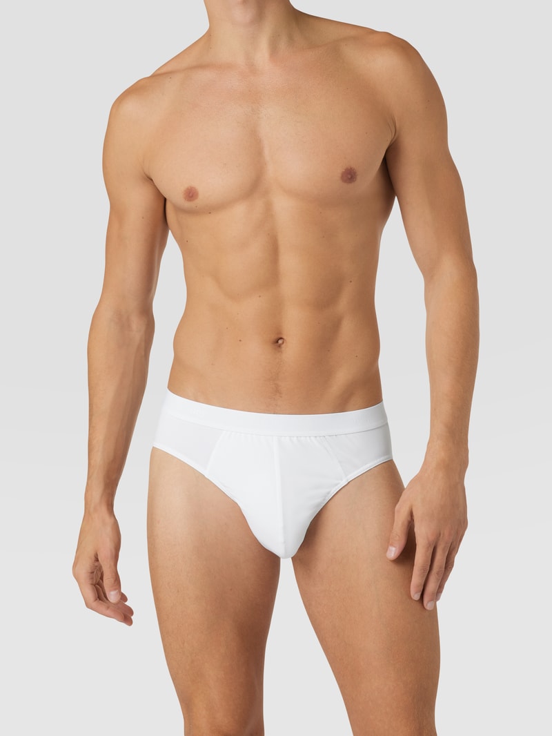 Slip mit Logo-Bund in weiß