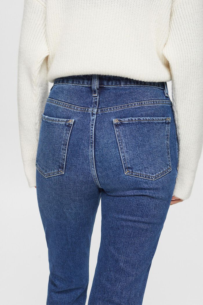 High-Rise Boyfriend Jeans mit Ripped-Details