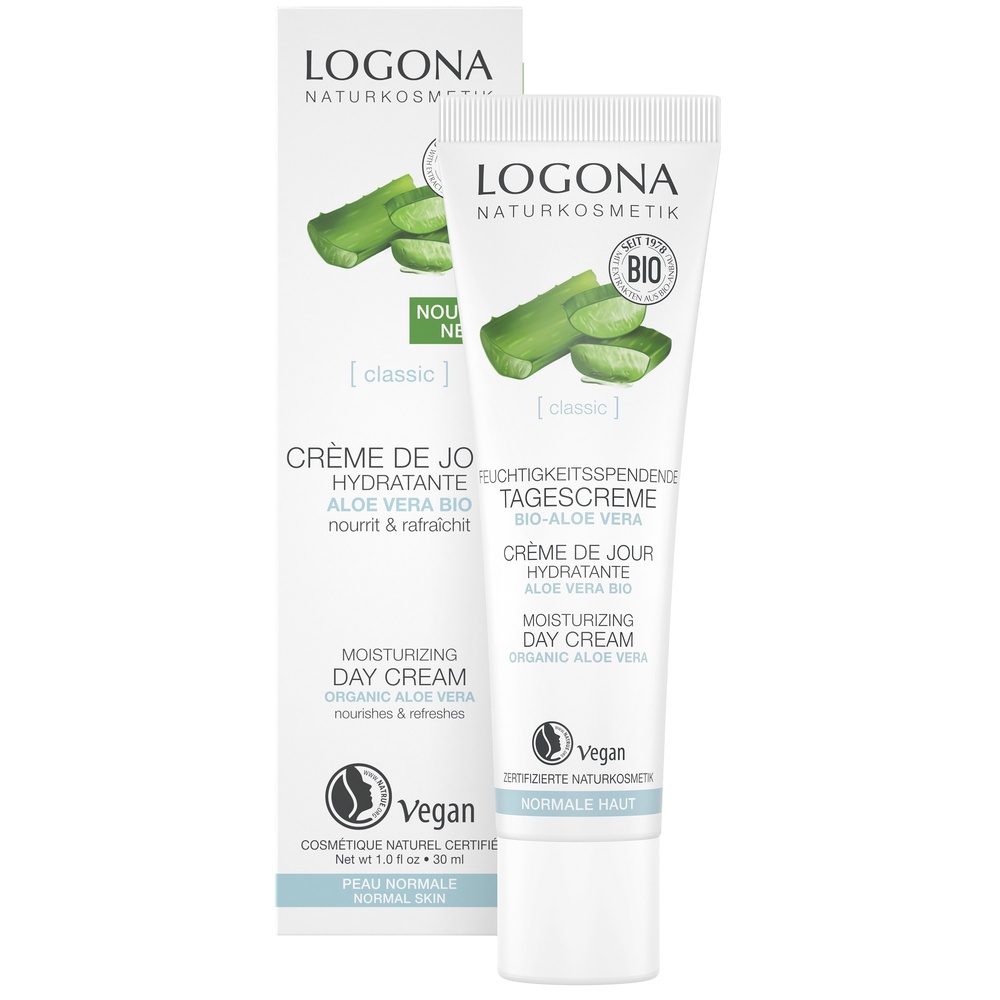 logona Crème de jour hydratante aloe vera bio,30 ml Crèmes visage