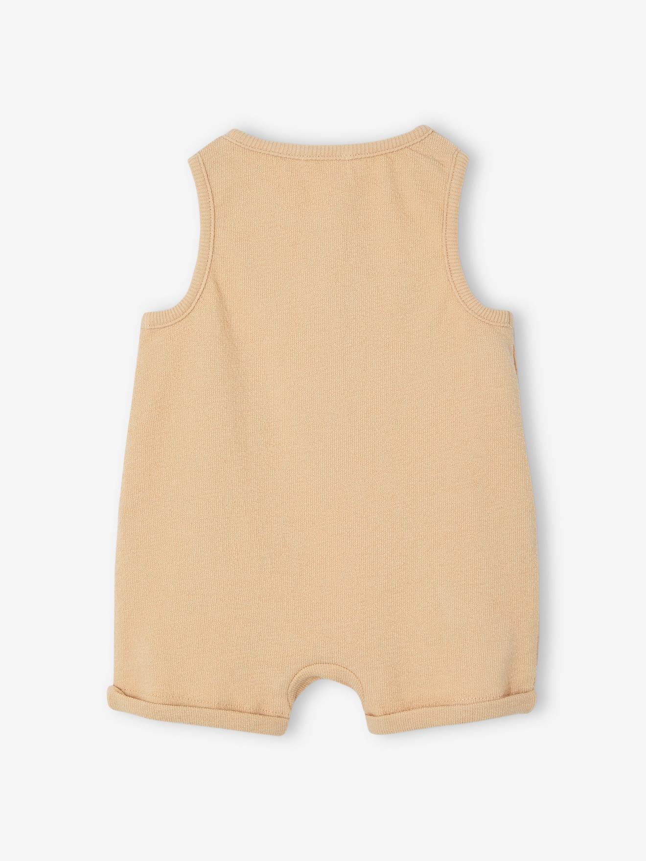 Vertbaudet Baby Kurzoverall Oeko-Tex - beige
