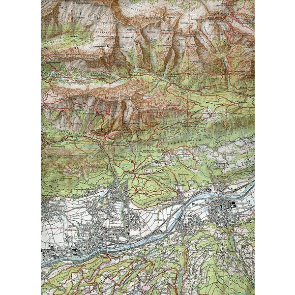DAV Alpenvereinskarte 33 Tuxer Alpen 1 : 50 000 Wegmarkierung - Wanderkarte