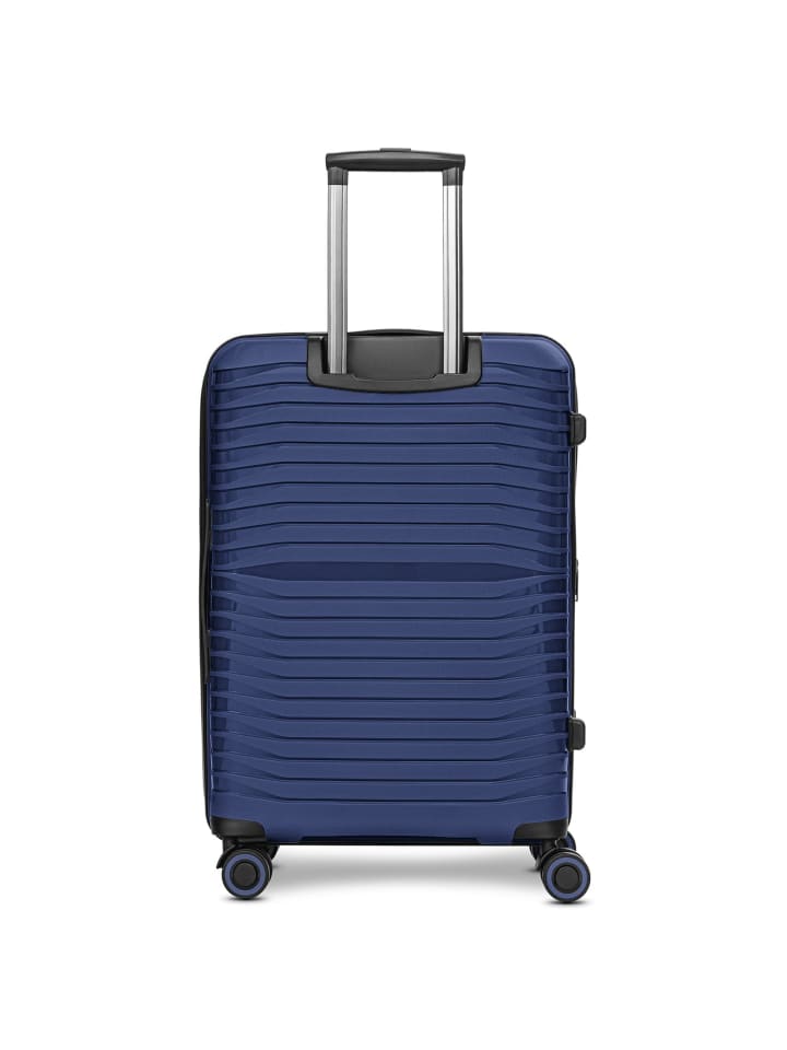Stratic Shine 4 Rollen Kofferset 3-teilig mit Dehnfalte in navy blue günstig kaufen onesize