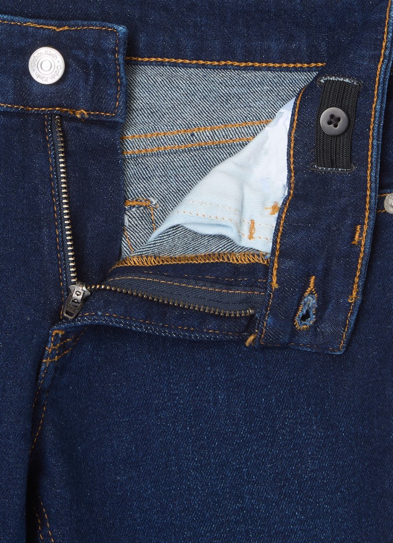 Blugi Calvin Klein cu croială dreaptă, decolorare închisă