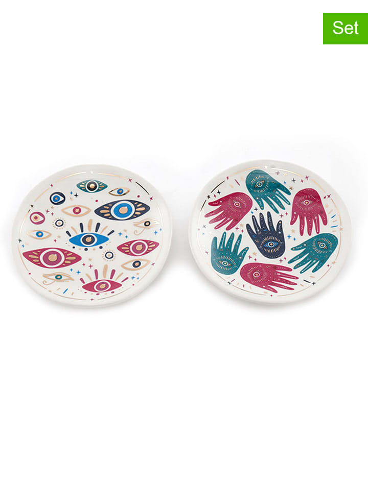 SiL Interiors 4er-Set: Dekoschalen in Bunt - Ø 13 cm günstig kaufen onesize