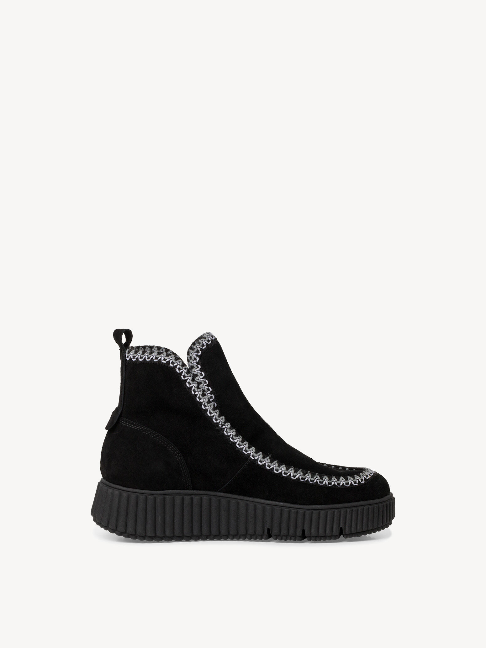 Bottine en cuir - noir doublure chaude