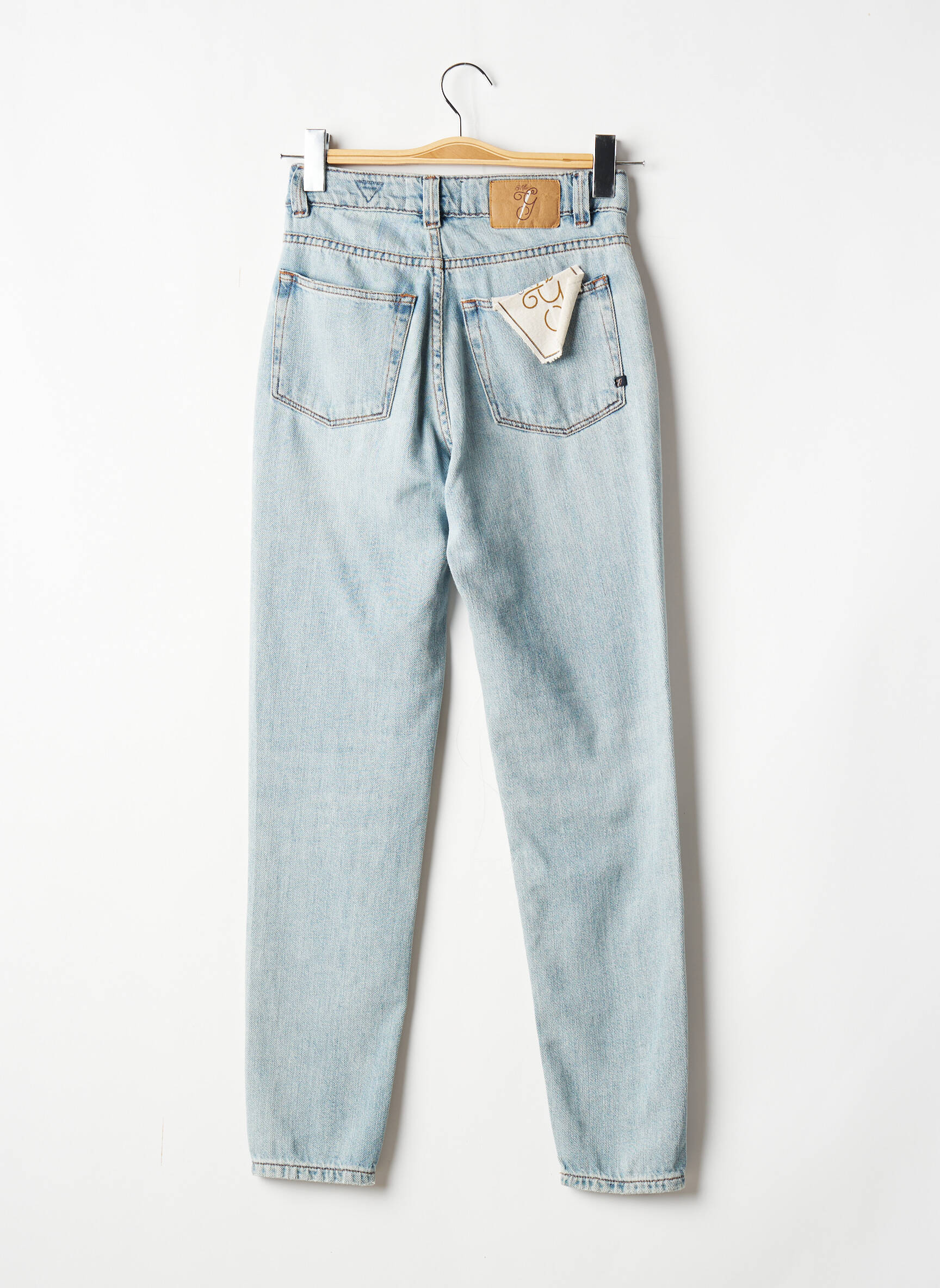 Mademoiselle Garconne Jean Mom Femme couleur bleu