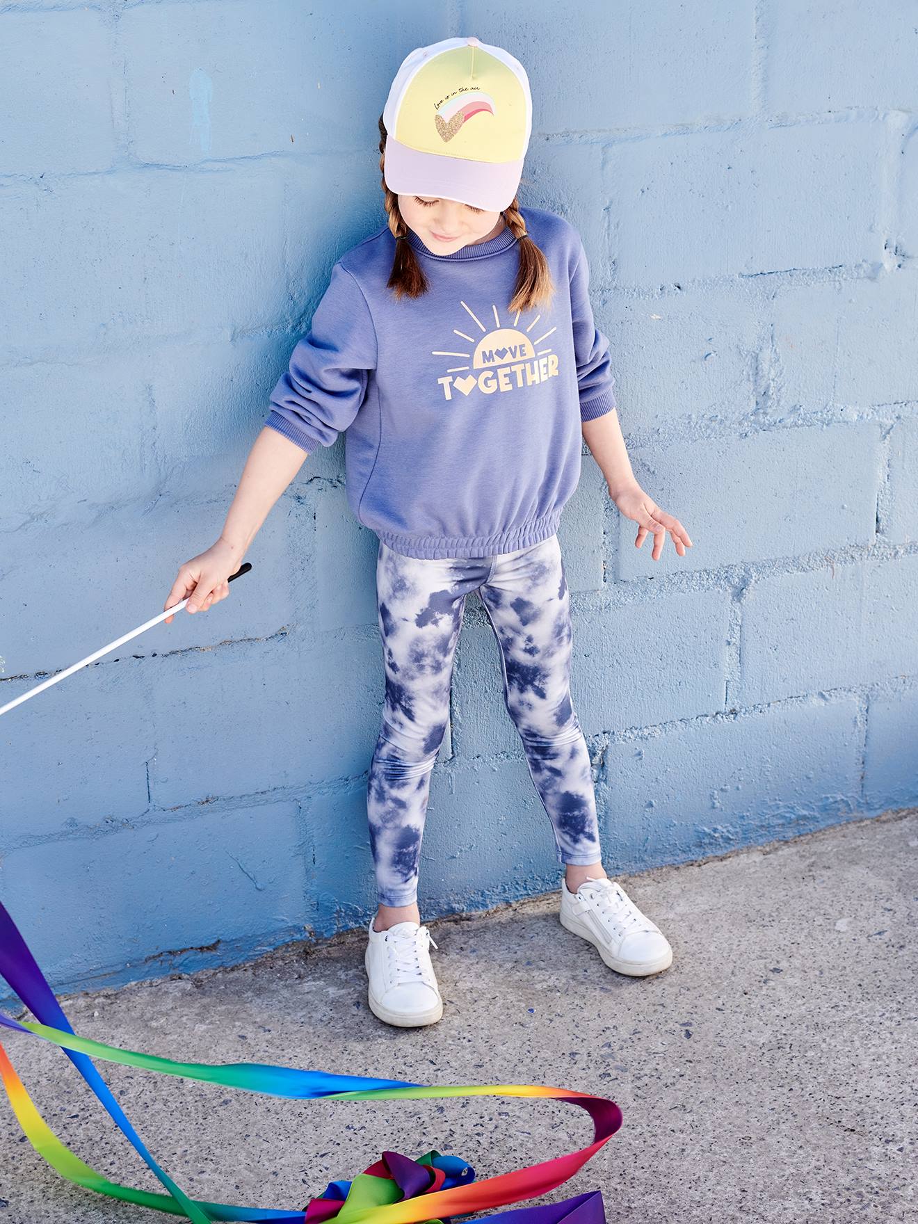 Vertbaudet Mädchen Sportleggings - blau