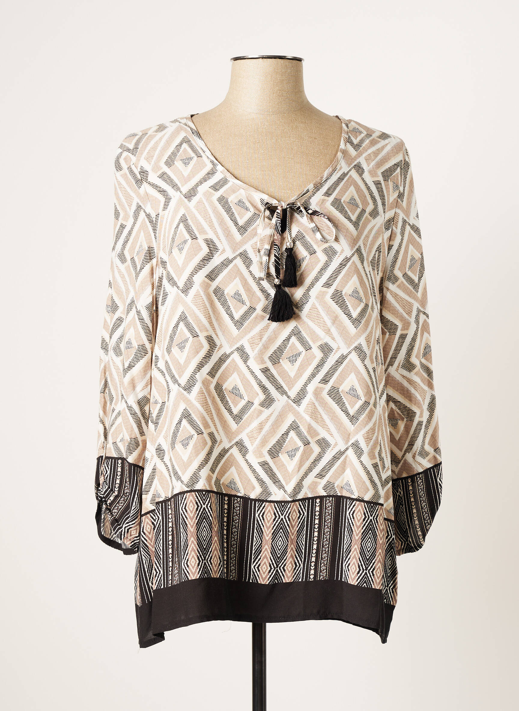 Barbara Lebek Tuniquemanchelongue Femme couleur beige