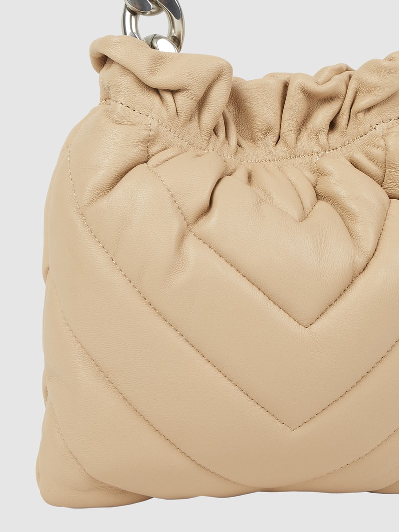 Crossbody Bag aus Leder Modell 'Lilou' in beige
