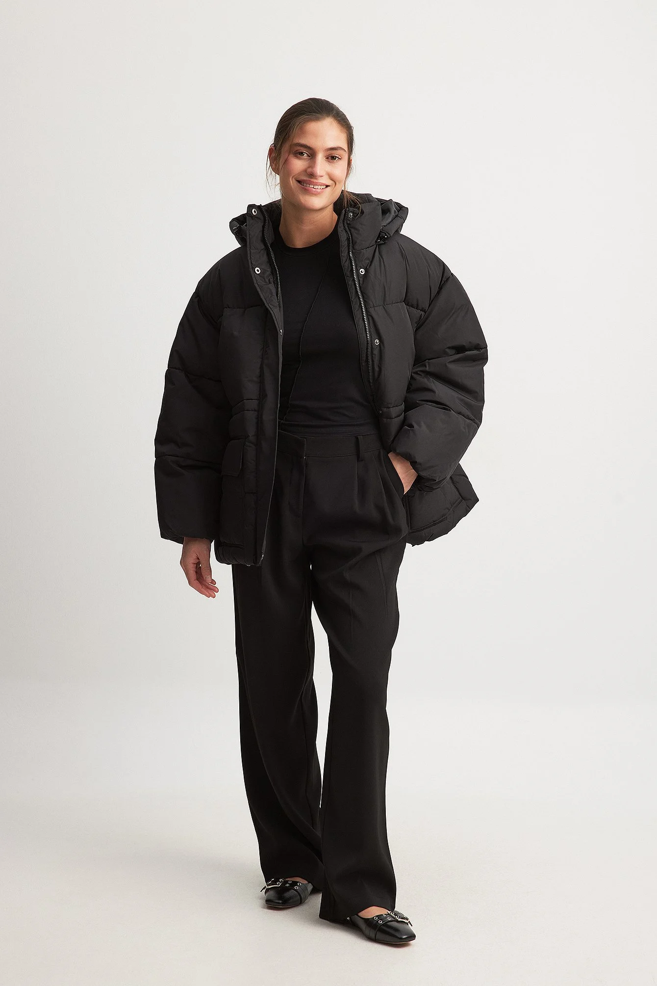 Oversized wattierte Jacke