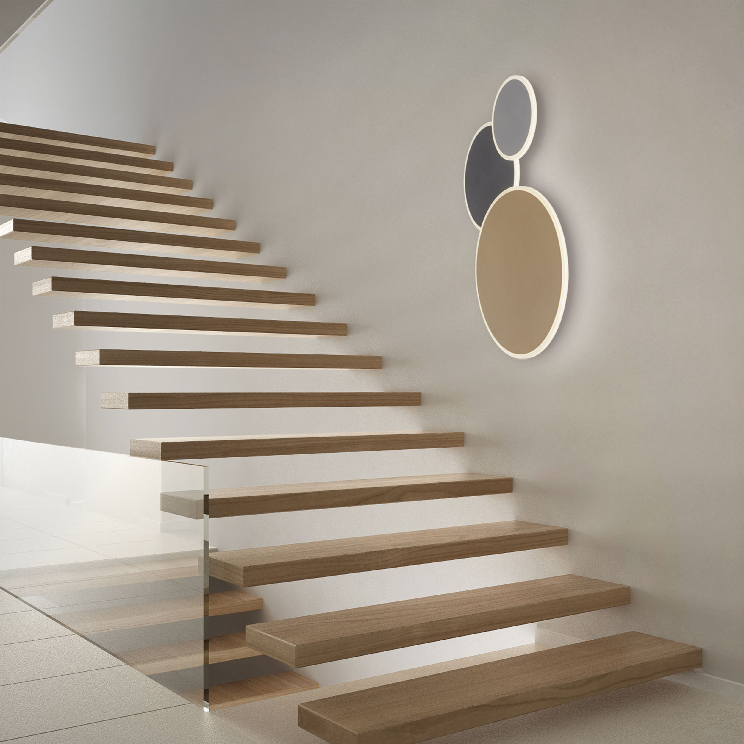 QLED-Wand-u. Deckenleuchte 1flg