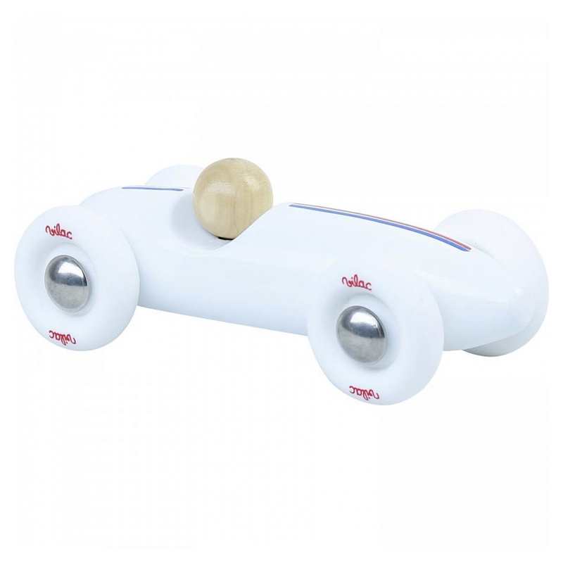 Voiture grand prix vintage blanche, Vilac